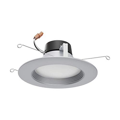 Satco Led Color Selectable Downlight Retrofits S11836, 9 Watt; 5 Inch - 6 Inch; Cct Selectable; 120 Volts; Dimmable; Brushed Nickel Finish for Industrial and Commercial Use (8 LED Downlights)