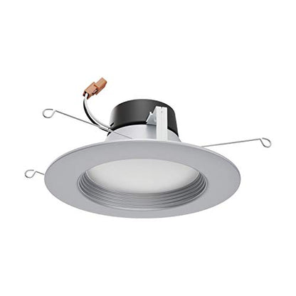 Satco Led Color Selectable Downlight Retrofits S11836, 9 Watt; 5 Inch - 6 Inch; Cct Selectable; 120 Volts; Dimmable; Brushed Nickel Finish for Industrial and Commercial Use (8 LED Downlights)