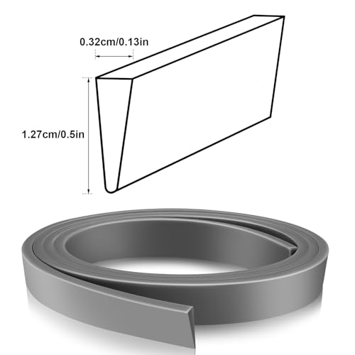 Boao 2 Rolls 37" Y Shaped Storm Door Bottom Seal Silicone Weather Stripping
