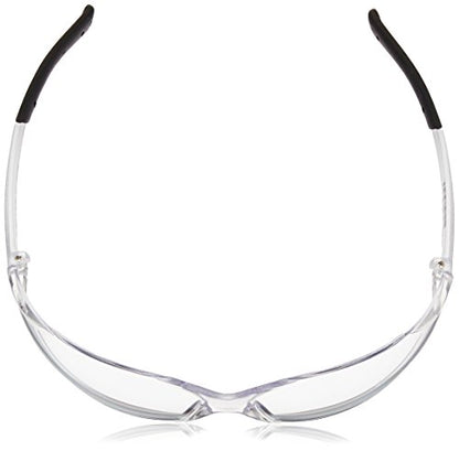 Crews BKH10 BearKat Magnifier Polycarbonate 1.0 Diopter Clear Lens Safety Glasses with Non-Slip Hybrid Black Temple Sleeve, 1 Pair (Pack of 2) - color: Clear Lens, size: 1.0 Diopter (Pack of 2)