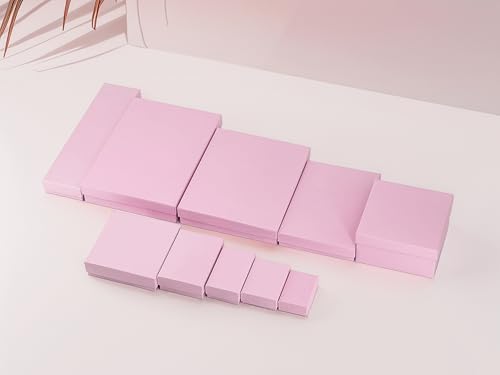 TheDisplayGuys 25 Cardboard Gift Jewelry Boxes w/Paddings #34-3.9x3.9x2 - color: Baby Pink