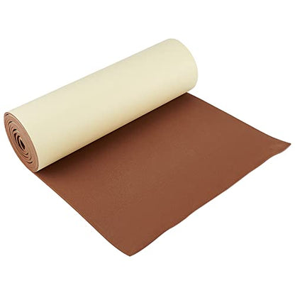 BENECREAT 78.7x12 inch Brown Self-Adhesive EVA Foam Roll, 3mm Thick Sticky Upholstery Foam Sheets for Scrapbooking Crafts, Cosplay Model, Cushion Furniture, Gap Filling, Packing - color: Brown, size: 3mm Thick