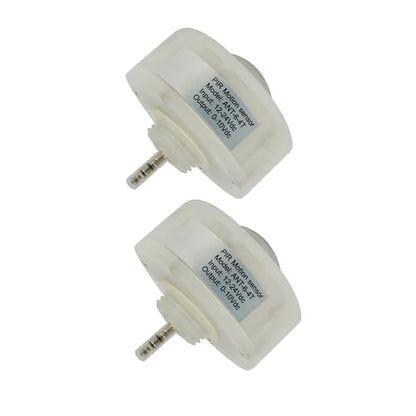 Linear High Bay Ceiling Sensor PIR Occupancy Motion Sensor, Plug in LED UFO Light PIR Microwave Detector, Plug and Play with 360° Lens, DC 12V 3.5MM Audio Jack, BI-Level, Model# ANT-6-4T, 2-Pack - style: PIR Sensor ANT-6-4T /2-Pack