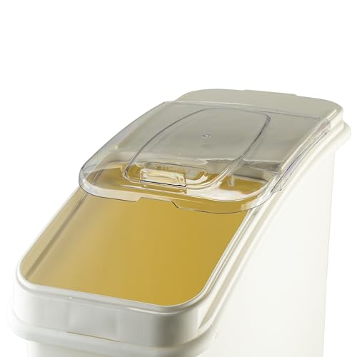 Winco 21 Gallon Clear Ingredient Bin - size: 21 Gallon, style: Rolling Bin