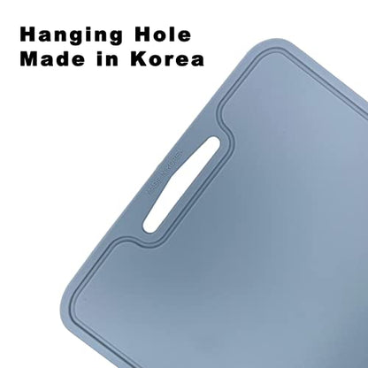 Silicone Cutting Board, 11.8 x 9 In, BPA-Free Flexible Chopping Mat(Blue) - color: Blue, size: 11.8"L x 9"W