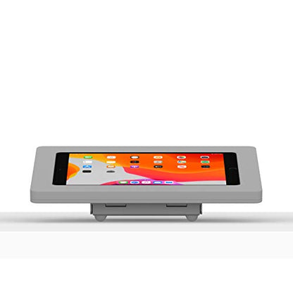 VidaMount Light Grey Enclosure and Fixed Tilted 15° Desk/Surface Mount [Bundle] Compatible with iPad 10.2" (7th, 8th & 9th Gen) - color: Light Grey, size: iPad 10.2" (7th, 8th & 9th Gen)
