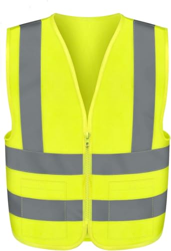 Neiko High Visibility Safety Vest ANSI Class 2, 2 Pockets - size: 4X-Large
