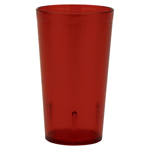 G.E.T. 6612-1-R-EC Heavy-Duty Plastic Restaurant Tumblers, 12 Ounce, Red (Set of 4) - color: Red, size: 12 Ounces, style: 12 ounces