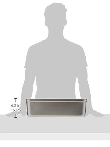 Winco Full Size 6" Deep Stainless Steel Steam Pan/Hotel Pan, Anti-Jam