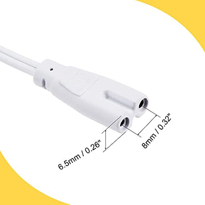 MECCANIXITY Lamp Connecting Wire for T4 T5 T8 LED Tubing, 150cm 2 Pin Double End Light Link Cords Extension Cable Pack of 4 - size: 150cm / 59.06 inches