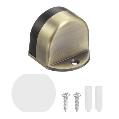 uxcell Low Dome Floor Door Stop 1.5" H x 1.65" W, Stainless Steel - color: Bronze