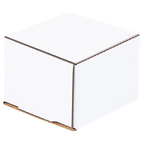 Box USA BM443 4"L x 4"W x 3"H, White (Pack of 50) - size: (011) 4" x 4" x 3", 50-Pack