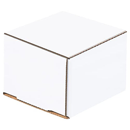 Box USA BM443 4"L x 4"W x 3"H, White (Pack of 50) - size: (011) 4" x 4" x 3", 50-Pack