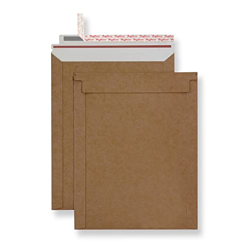 Bonfasvo Rigid Mailers 30 Pack 7.5 x 9.5 inches Brown Self Seal Stay Flat Bulk Cardboard Kraft No Bend Mailers Peel and Seal for Document Photos Pictures Papers Files CD - color: Brown, size: 7.5 x 9.5 Inch (30 Pack)
