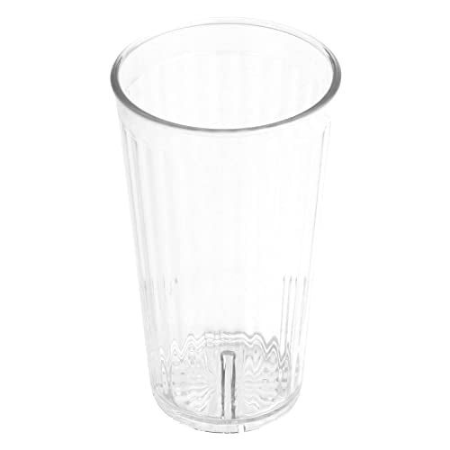 G.E.T. 8822-1-CL Heavy-Duty Shatterproof Plastic Faceted Tumblers, 22 Ounce, Clear (Set of 12) - size: 22 Ounces, style: Set of 12