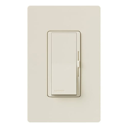 Lutron Diva Dimmer Switch for Incandescent Bulbs, 1000-Watt/Single-Pole Preset, DV-10P-LA, Light Almond - color: Light Almond