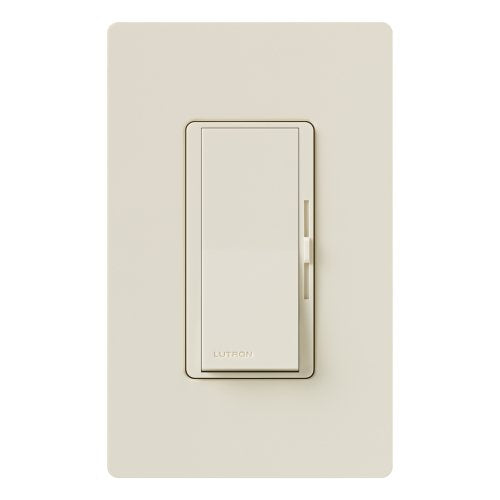 Lutron Diva Dimmer Switch for Incandescent Bulbs, 1000-Watt/Single-Pole Preset, DV-10P-LA, Light Almond - color: Light Almond