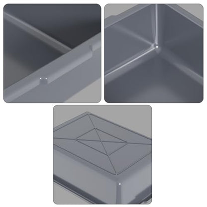 24 L Plastic Utility Bus Tub, Large Commercial Bus Boxes, 4 Packs - size: 24 L without Lid