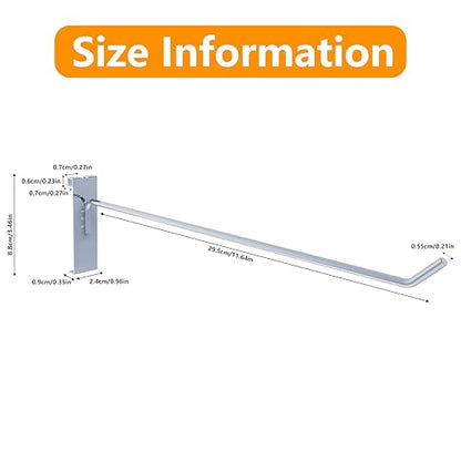 12 Inch Chrome Gridwall Hooks, 25 Pack, Metal Display Hangers - color: Chrome, size: 12 Inch