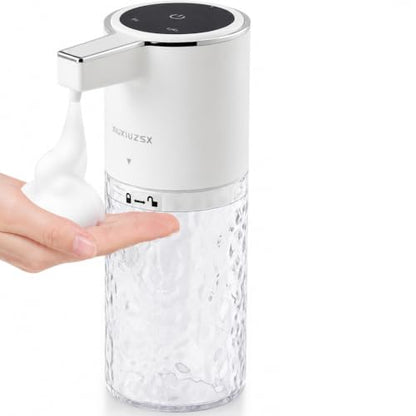Touchless Automatic Electric Foaming Soap Dispenser - color: White Water‑ripple, size: Foam
