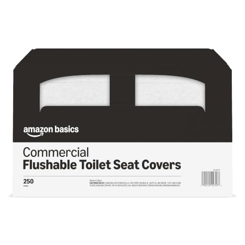 Amazon Basics Disposable Toilet Seat Covers, 4 Packs of 250 Count