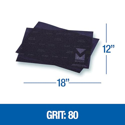 Mercer Industries 449128080 12" x 18" Floor Sanding Screen Sheets, 80 Grit (10 pack) - color: Screen Sheets, style: 80 Grit