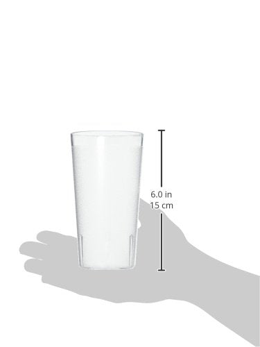 Winco Pebbled Tumblers, 16-Ounce, Clear