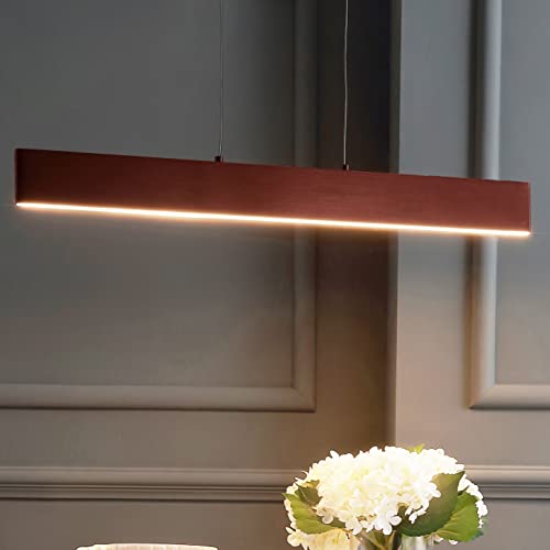 JONATHAN Y Draper 1-Light LED Linear Pendant 32", Anodized Bronze - color: Anodized Bronze, size: 32"