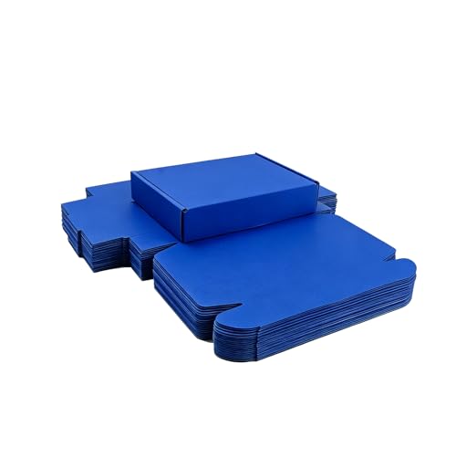 KAXILU Violet Blue Cardboard Boxes Shipping Packaging Boxs 20pcs Shipping Boxs Suitable E-Commerce Packaging Small-L8xW5.5xH1.5 inch - color: Violet Blue-2, size: Small-L8xW5.5xH1.5 inch