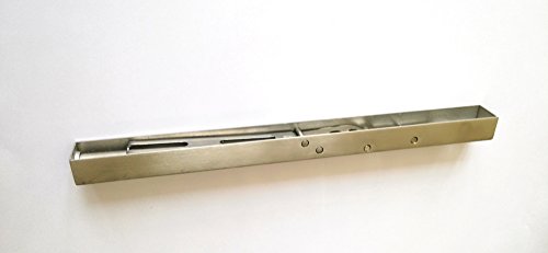 TOGU 10" Solid Stainless Steel Lever Action Flush Bolt, Concealed Security Lock For Composite, Wood, Double & Dummy Doors, Brush Stainless Steel Finish