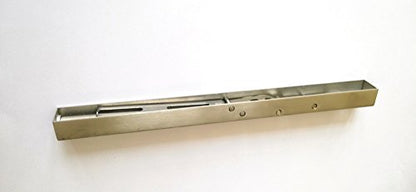 TOGU 10" Solid Stainless Steel Lever Action Flush Bolt, Concealed Security Lock For Composite, Wood, Double & Dummy Doors, Brush Stainless Steel Finish