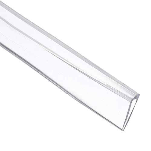 uxcell Clear Edge Trim 9.8Ft Silicone U Channel Edges Guards Fit 1/8"-5/32" - size: 9.8Ft x 5/16" x 9/16", Fits 1/8"-5/32"