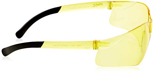Pyramex Ztek Safety Glasses ANSI Z87+ - color: Amber Lens/ Amber Frame With Dp1000 Earplugs, size: One Size (Single)
