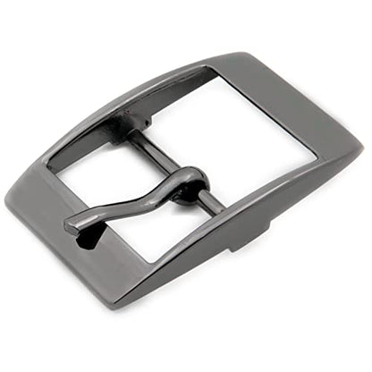 Loosco single prong buckle, 6PCS Strap Buckles Tri-Glide Slide Buckles for Shoes Purse Making Accessories - color: Gunmetal