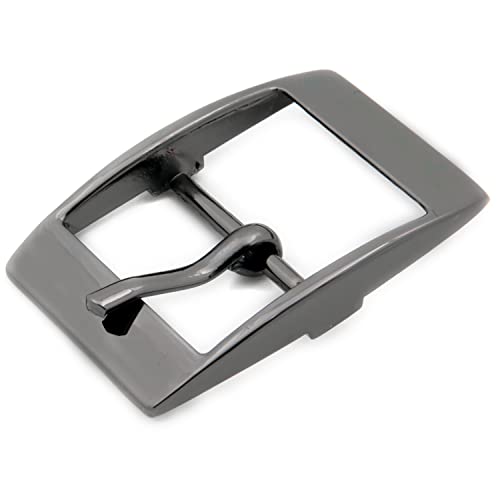 Loosco single prong buckle, 6PCS Strap Buckles Tri-Glide Slide Buckles for Shoes Purse Making Accessories - color: Gunmetal
