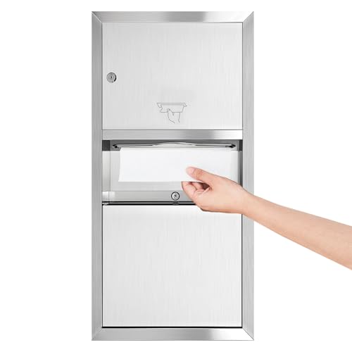 LEIFIDE Recessed Paper Towel Dispenser, 28 x 14 x 4.13 Inch - size: 28 x 14 x 4.13 Inch, style: Recessed