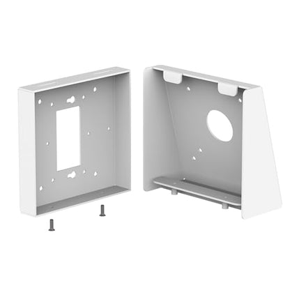 VidaMount White Enclosure and Fixed Tilted 15° Desk/Surface Mount [Bundle] Compatible with iPad 10.2" (7th, 8th & 9th Gen) - color: White, size: iPad 10.2" (7th, 8th & 9th Gen)