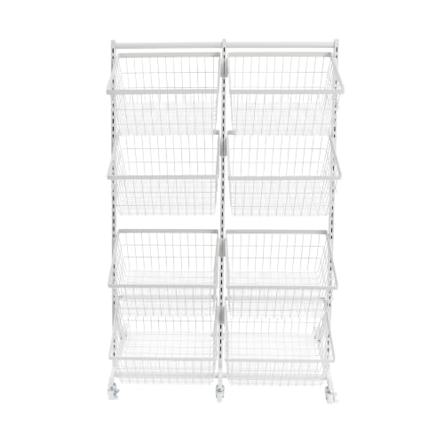 Store Snack Rack Display Stand, Multifunctional Retail Display Racks, White - color: White