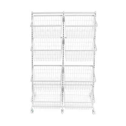 Store Snack Rack Display Stand, Multifunctional Retail Display Racks, White - color: White