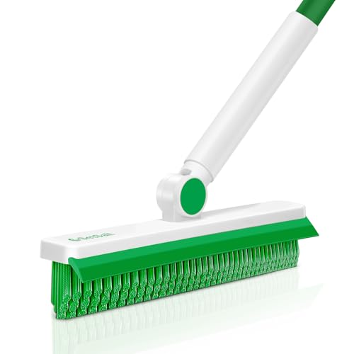 SetSail Grout Cleaner Brush with Long Handle, V-Shaped Floor Scrub Brush - color: Green