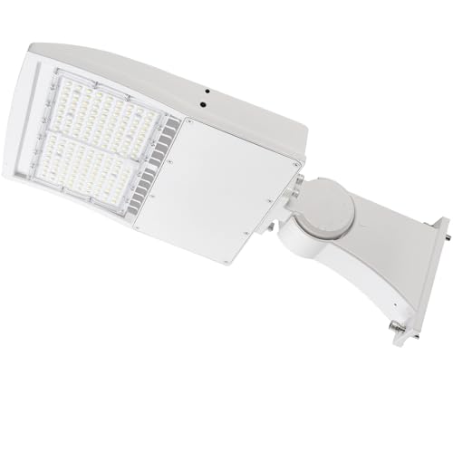 480V 150W LED Parking Lot Light, 5000K 21000LM(140lm/w) LED Shoebox Area Light - Direct Arm Mount, Dimmable Commercial Street Lighting, Surge Protection Built-in, AC277-480V UL Listed - color: Direct Arm Mount, size: 150W(200-480V)