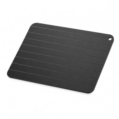 Defrosting Tray Aluminum Thawing Plate for Meat Seafood Kitchen Board, 23 x 16.8 cm