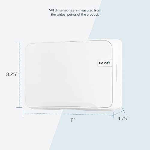 EZbrnd Wall Mount MULTIFOLD Paper Towel Dispenser for Kitchen/Bathroom/Office/RV/Airbnb, White, 3200-EZ - style: Mini White