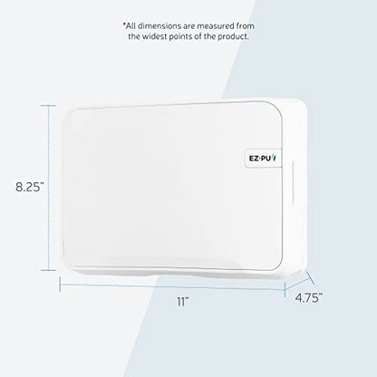 EZbrnd Wall Mount MULTIFOLD Paper Towel Dispenser for Kitchen/Bathroom/Office/RV/Airbnb, White, 3200-EZ - style: Mini White