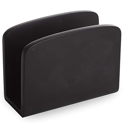 BINO Napkin Holder - Black Marble Napkin Dispenser for Dinner Table - Modern Kitchen Accessory - color: Black