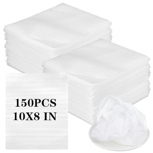 COMNICO 150 Pc Cushion Foam Pouche 8'' x10'' Glass Cup Plate Protector