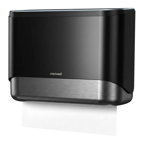 interhasa! Commercial Paper Towel Dispenser Wall Mount - color: Black