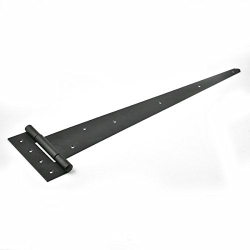 Renovators Supply Manufacturing Gate Hinges for Wooden Fences Heavy Duty 25.25 in. T Strap Hinge with Mounting Hardware - size: Pack of 1