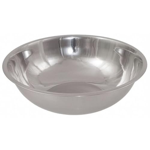 Crestware 13-Quart Stainless Steel Professional Mixing Bowl, 1mm Thick, 1, Silver