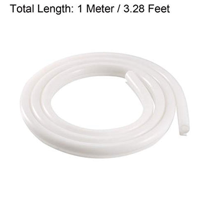 uxcell T-Slot Mount Window Weatherstrip Seal 7mm Bulb Bubble for 5mm Slot 1 Meter Long White - color: White, size: 1m